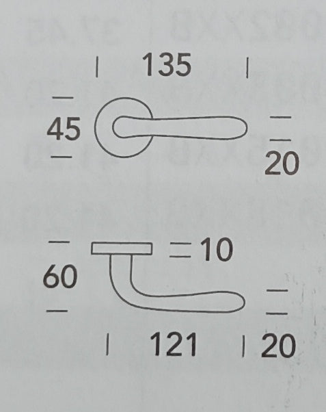 MANIGLIA BETTY IN OTTONE SATINATO CROMATO CODICE  183MR41635Z8ZLA