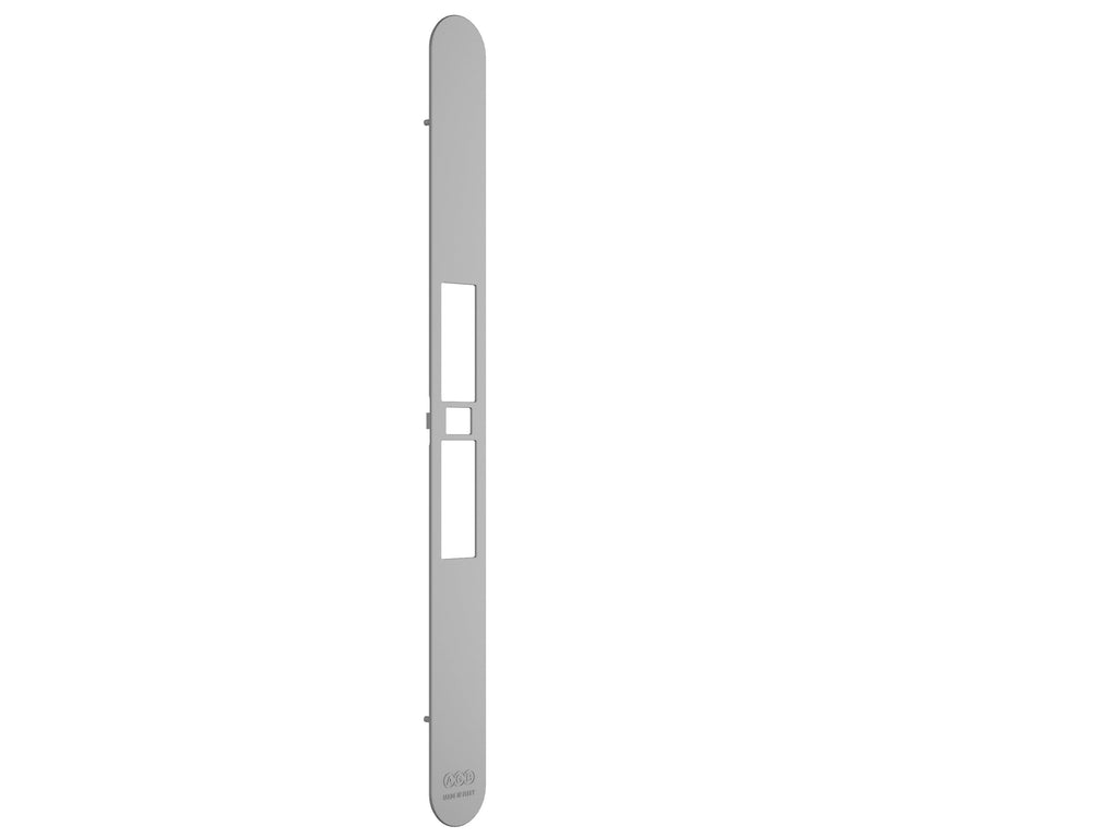 SERRATURA TOUCH & CLOSE - RITENUTA REGOLABILE CON RIFERMA SENZA CILINDRO- FRONTALINO ARGENTO