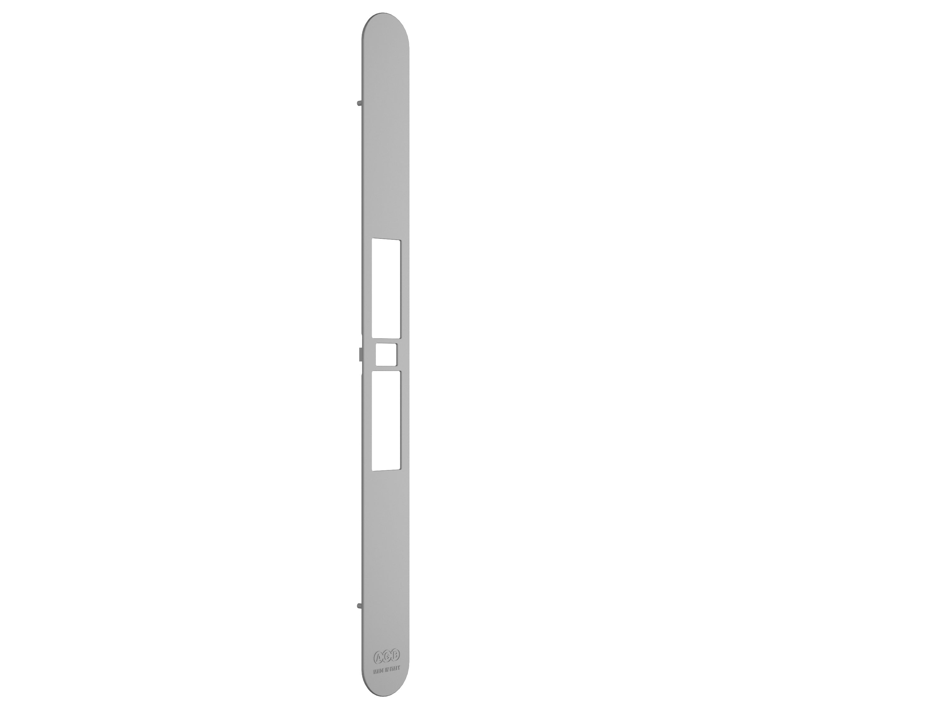 SERRATURA TOUCH & CLOSE - RITENUTA REGOLABILE CON RIFERMA SENZA CILINDRO- FRONTALINO ARGENTO