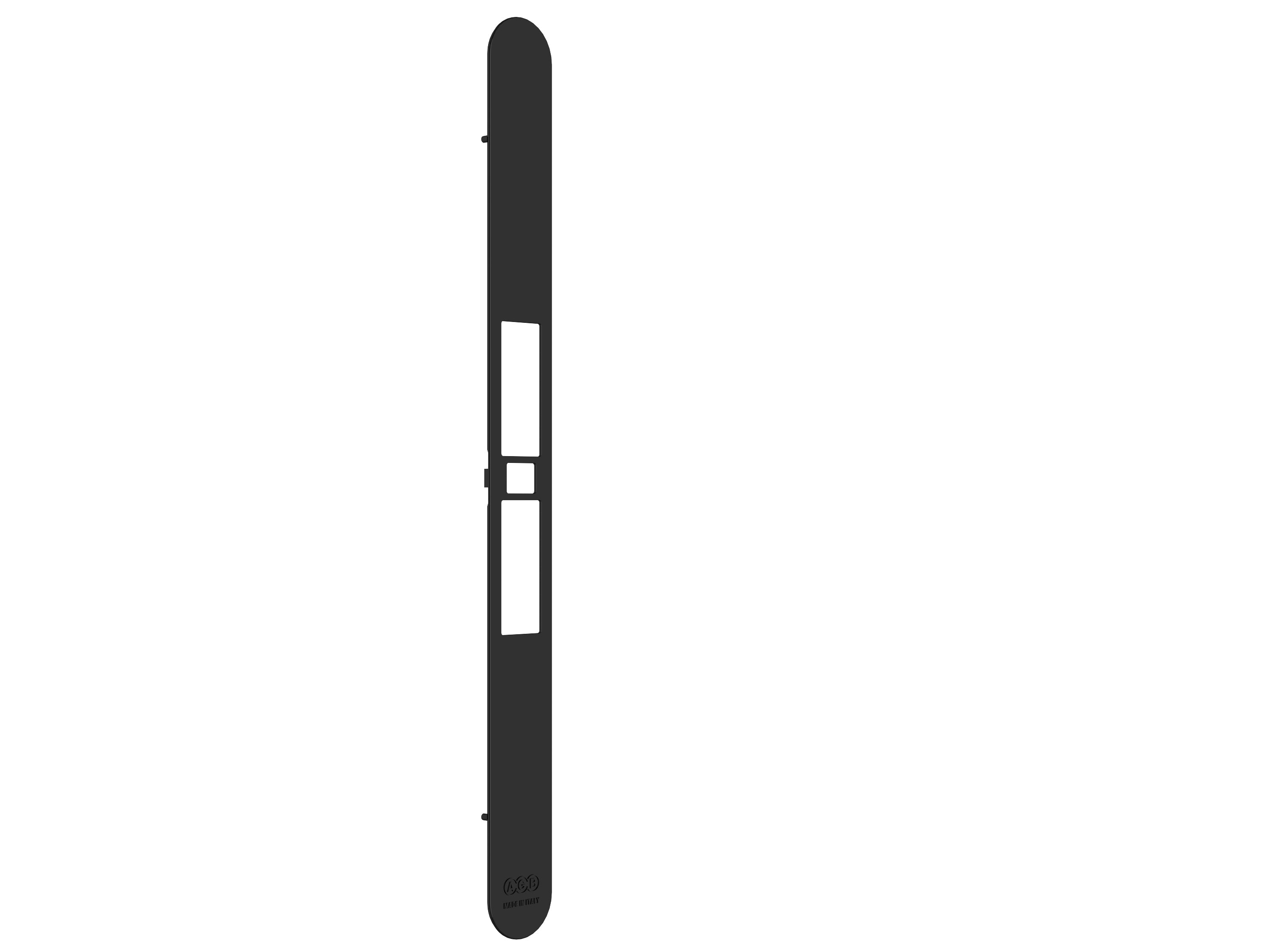 SERRATURA TOUCH & CLOSE-RITENUTA REGOLABILE CON RIFERMA SENZA CILINDRO-FRONTALINO NERO