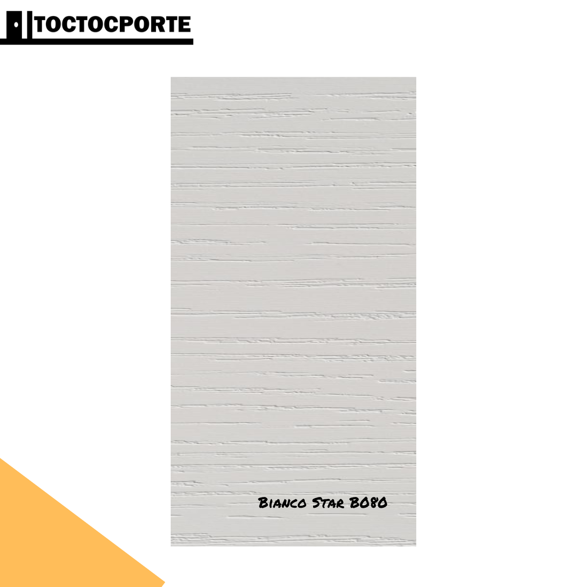 PANNELLO PER PORTA BLINDATA IN MELAMINICO BIANCO STAR B080  EFFETTO LEGNO