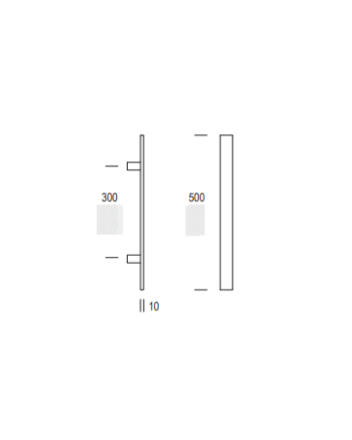MANIGLIONE MIAMI DRITTO ACCIAIO INOX SATINATO CODICE A620MD05