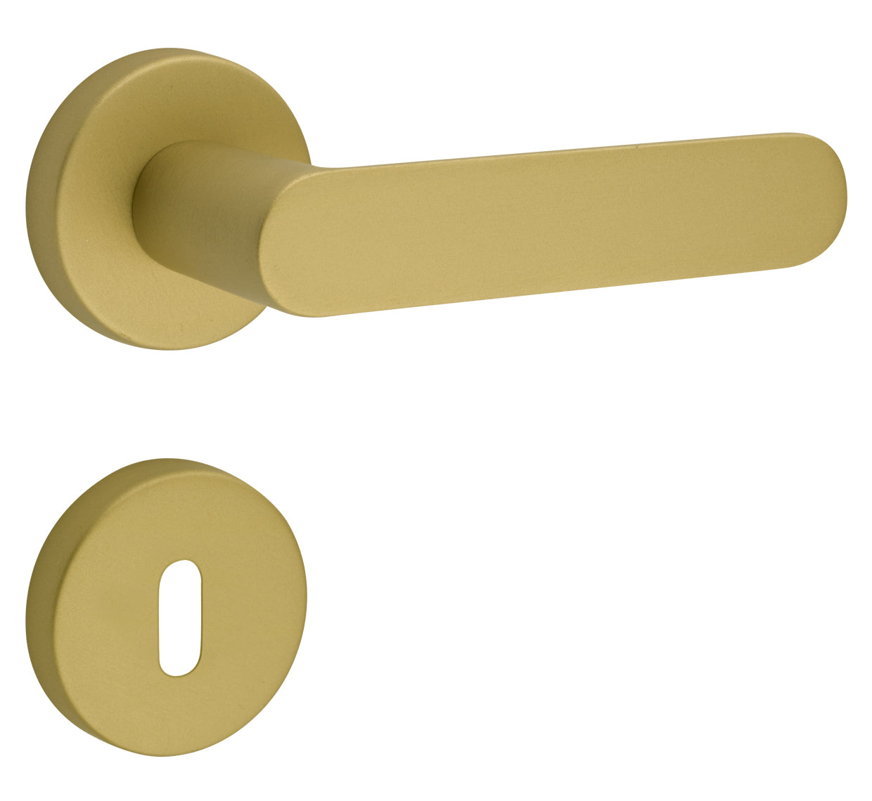 MANIGLIA SHAPE IN ALLUMINIO  CODICE  1320 232 F020 EFFETTO OTTONE SATINATO